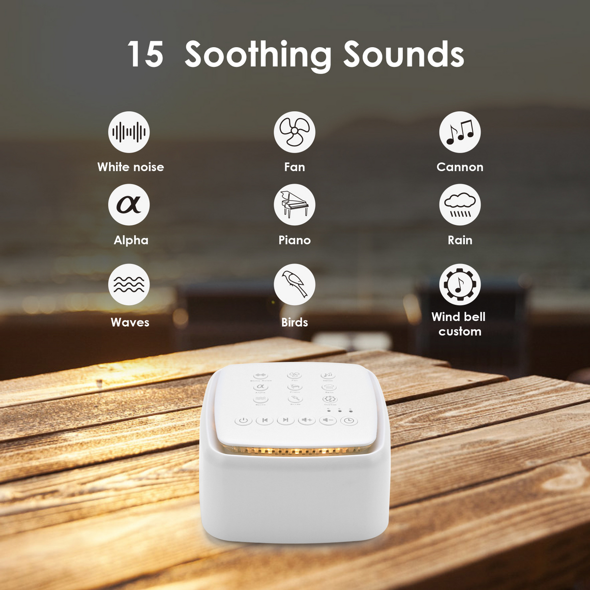 Rechargeable White Noise Machine – White Noise for Better Sleep