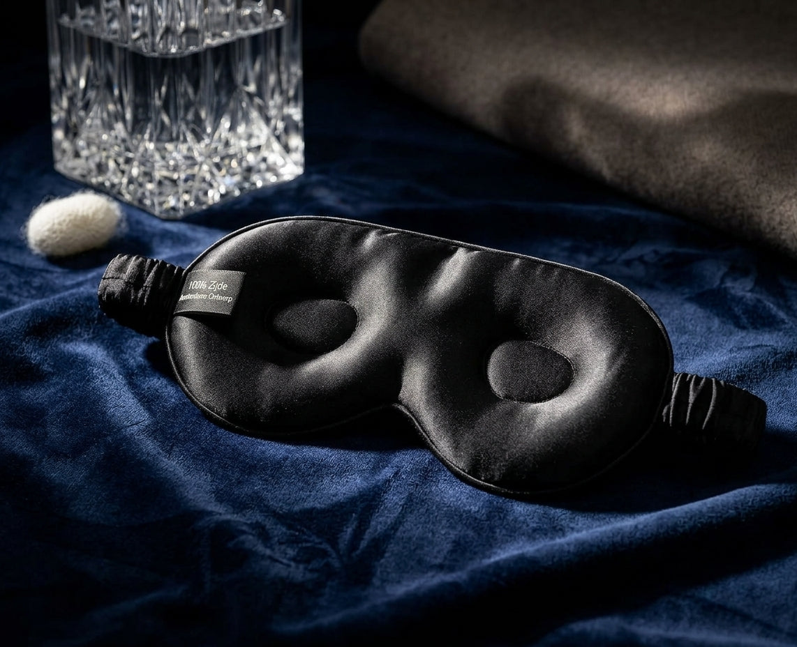 Premium Mulberry Silk Sleep Mask — Pressure-Free & Blackout