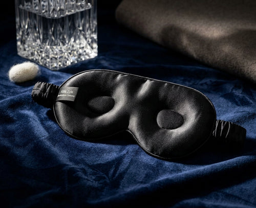 Premium Mulberry Silk Sleep Mask — Pressure-Free & Blackout